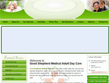 Tablet Screenshot of goodshepherdadultdaycare.com